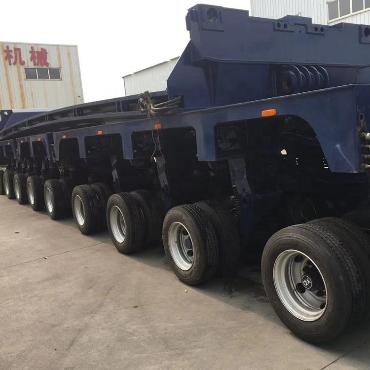 重型液压多轴低床模块化运输半挂车