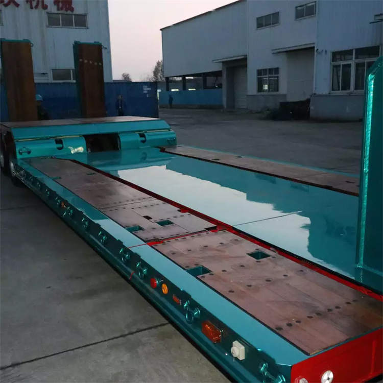 2axle 30t/40t Low Bed Semi Truck Trailer for Sale | Yangzhou Vulcan Machinery Manufacturing Co., Ltd