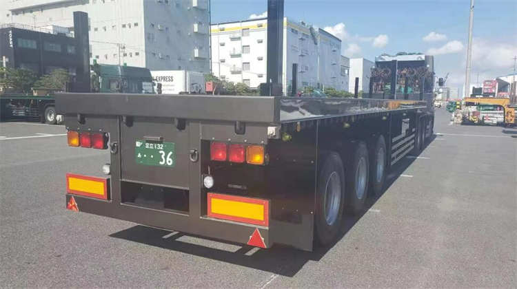3 Axle 40FT Flatbed Semi Truck Trailer | Yangzhou Vulcan Machinery Manufacturing Co., Ltd