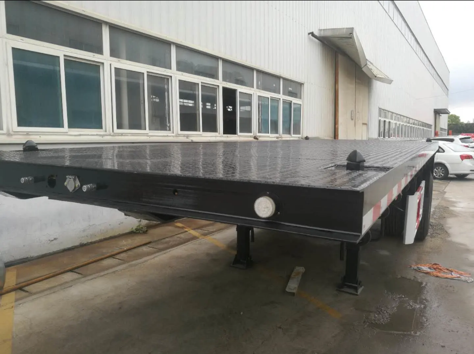シングルアクスル20FT 40FTコンテナフラットベッドセミトラックトレーラー &ndash; 購入 セミトラックトレーラー 揚州バルカン機械製造株式会社