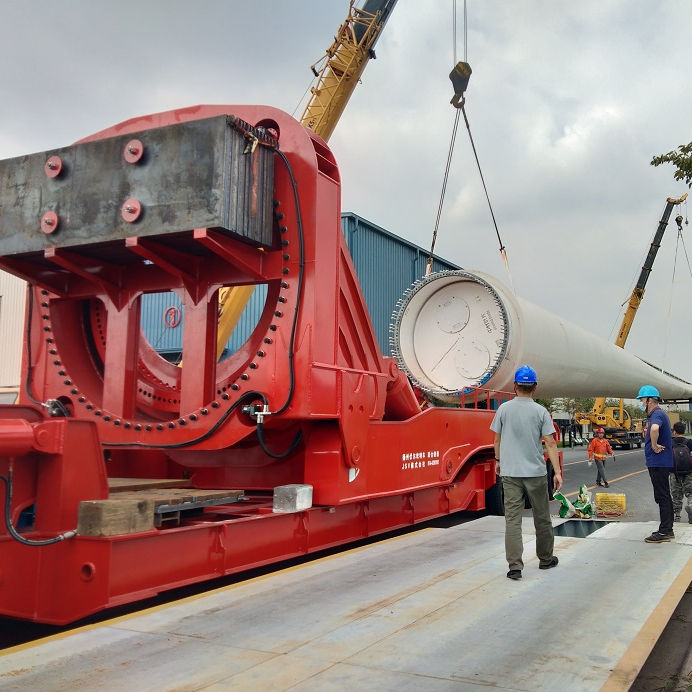 可扩展风力涡轮机刀片65m70m拖车 - 扬州市伏尔坎机械制造有限公司