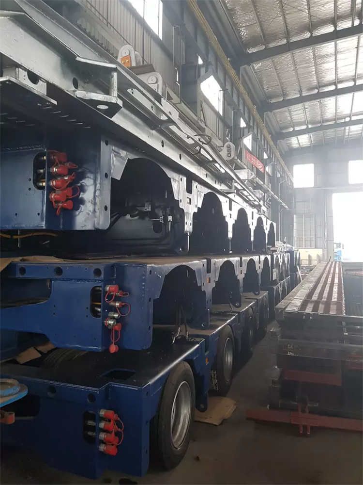 300t 400t Lowboy Low Bed With Self-propelled Hydraulic Modular Transporter Trailer | Yangzhou Vulcan Machinery Manufacturing Co., Ltd