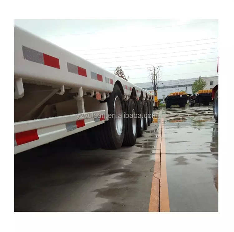 Air Suspension Lowbed Trailer with Lifting Axle | Yangzhou Vulcan Machinery Manufacturing Co., Ltd