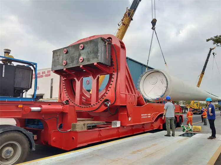 Extendable Wind Turbine Blade Transport 65M Trailer | Yangzhou Vulcan Machinery Manufacturing Co., Ltd