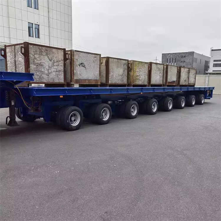 6 Axles Wind Power Blade Road Transporter Trailer with Pull-out Extension 38m | Yangzhou Vulcan Machinery Manufacturing Co., Ltd