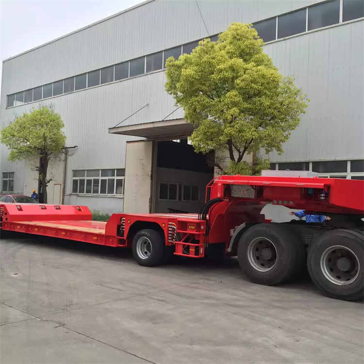 Hot Selling Mega Rig Electric Rc Truck Master Lowbed Lowboy 9 Axle Flat Deck Semi Trailer | Yangzhou Vulcan Machinery Manufacturing Co., Ltd