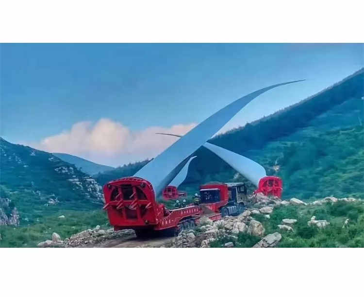 100 Meters Wind Power Turbine Blade Semi Traile